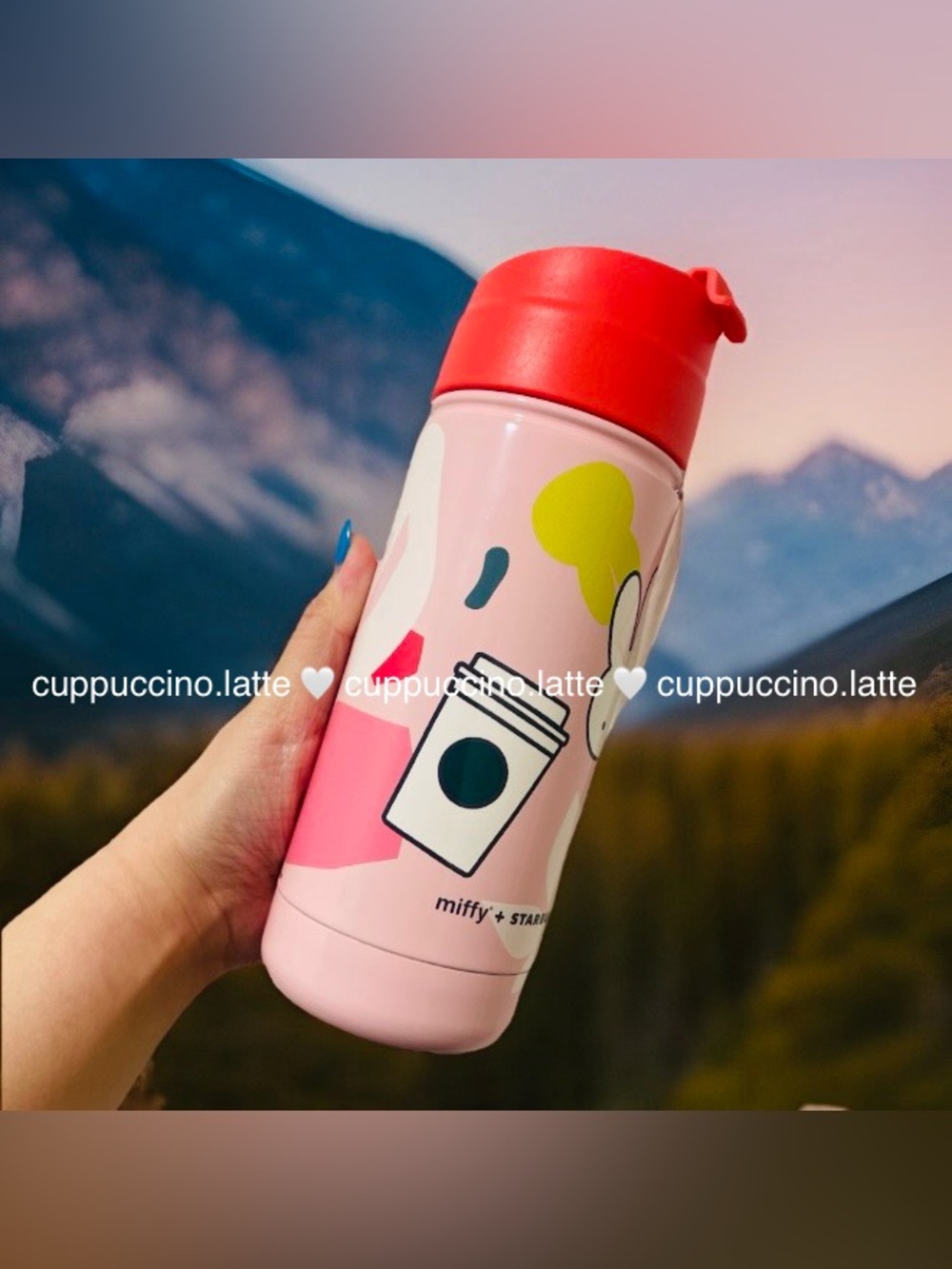 ✨NWT✨Starbucks x Miffy 2026 Limited Edition Pink Bunny Graphic SS Bottle Tumbler - Picture 4 of 7